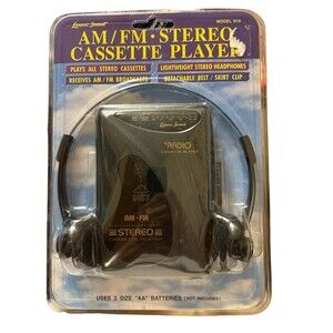 Lenoxx Sound AM/FM Stereo Cassette Player Model 919, Gray New